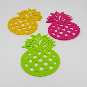 3x Dekomatte Ananas